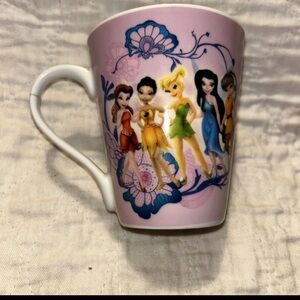 Disney Fairies ceramic mug Tinker Bell Fawn Rosetta Silvermist and Iridessa 20oz